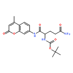 Carbamic acid,[4-amino-1-[[(4-methyl-2-oxo-2H-1-benzopyran-7-yl)amino]carbonyl]-4-oxobutyl]-, 1,1-dimethylethyl ester, (S)-