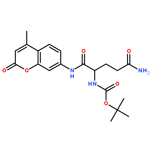 Carbamic acid,[4-amino-1-[[(4-methyl-2-oxo-2H-1-benzopyran-7-yl)amino]carbonyl]-4-oxobutyl]-, 1,1-dimethylethyl ester, (S)-