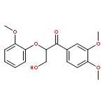 1-Propanone,1-(3,4-dimethoxyphenyl)-3-hydroxy-2-(2-methoxyphenoxy)-