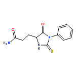 3-(5-OXO-1-PHENYL-2-SULFANYLIDENEIMIDAZOLIDIN-4-YL)PROPANAMIDE