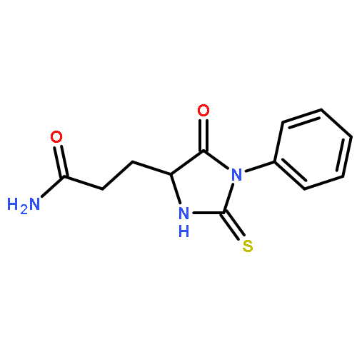 3-(5-OXO-1-PHENYL-2-SULFANYLIDENEIMIDAZOLIDIN-4-YL)PROPANAMIDE