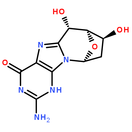 7,10-Epoxy-4H-azepino[1,2-e]purin-4-one, 2-amino-1,6,7,8,9,10-hexahydro-6,8-dihydroxy-, (6S,7S,8S,10R)-