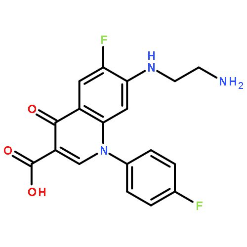 3-Quinolinecarboxylic acid,7-[(2-aminoethyl)amino]-6-fluoro-1-(4-fluorophenyl)-1,4-dihydro-4-oxo-