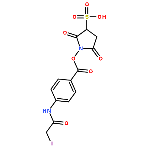 3-Pyrrolidinesulfonic acid,1-[[4-[(iodoacetyl)amino]benzoyl]oxy]-2,5-dioxo-