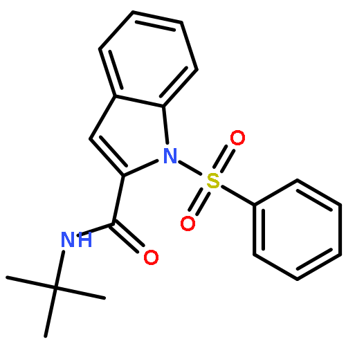 1-(benzenesulfonyl)-n-tert-butylindole-2-carboxamide