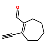 1-Cycloheptene-1-carboxaldehyde, 2-ethynyl- (9CI)