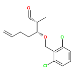 6-Heptenal, 3-[(2,6-dichlorophenyl)methoxy]-2-methyl-, (R*,R*)-(±)-