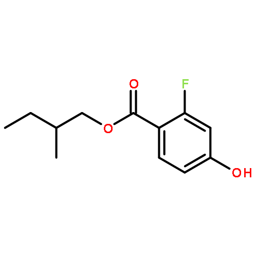 Benzoic acid, 2-fluoro-4-hydroxy-, (2S)-2-methylbutyl ester