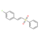 Benzene, 1-fluoro-4-[(1E)-2-(phenylsulfonyl)ethenyl]-