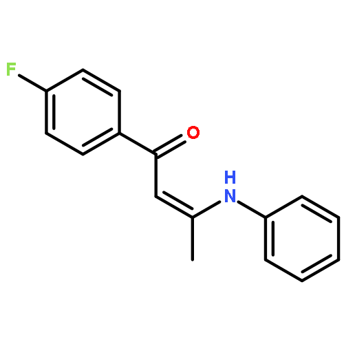 2-Buten-1-one, 1-(4-fluorophenyl)-3-(phenylamino)-