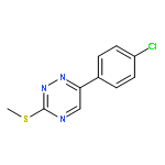 1,2,4-TRIAZINE, 6-(4-CHLOROPHENYL)-3-(METHYLTHIO)-