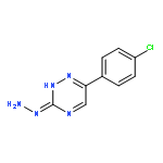 1,2,4-Triazin-3(2H)-one, 6-(4-chlorophenyl)-, hydrazone