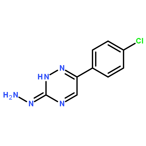 1,2,4-Triazin-3(2H)-one, 6-(4-chlorophenyl)-, hydrazone