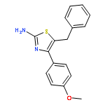 2-Thiazolamine, 4-(4-methoxyphenyl)-5-(phenylmethyl)-