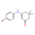 2-Cyclohexen-1-one, 3-[(4-bromophenyl)amino]-5,5-dimethyl-