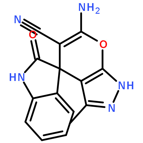 <br>6'-amino-3'-methyl-2-oxo-1'H-spiro[indoline-3,4'-pyrano[2,3-c]pyrazole]-5'- carbonitrile