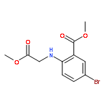 Benzoic acid, 5-bromo-2-[(2-methoxy-2-oxoethyl)amino]-, methyl ester