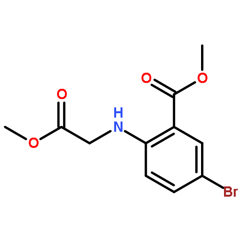 Benzoic acid, 5-bromo-2-[(2-methoxy-2-oxoethyl)amino]-, methyl ester
