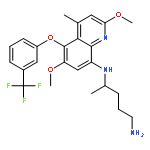 1,4-Pentanediamine,N4-[2,6-dimethoxy-4-methyl-5-[3-(trifluoromethyl)phenoxy]-8-quinolinyl]-