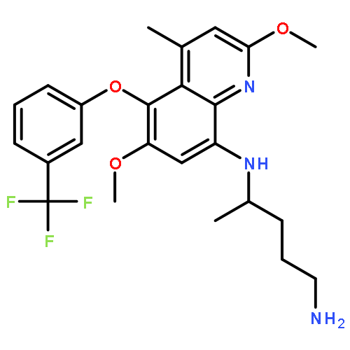 1,4-Pentanediamine,N4-[2,6-dimethoxy-4-methyl-5-[3-(trifluoromethyl)phenoxy]-8-quinolinyl]-