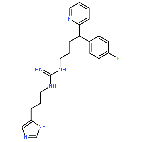 Guanidine,N-[4-(4-fluorophenyl)-4-(2-pyridinyl)butyl]-N'-[3-(1H-imidazol-4-yl)propyl]-