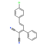 2-[3-(4-chlorophenyl)-1-phenylprop-2-enylidene]propanedinitrile