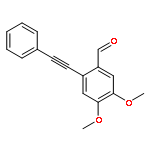 Benzaldehyde, 4,5-dimethoxy-2-(phenylethynyl)-