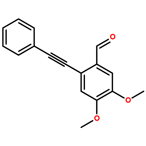 Benzaldehyde, 4,5-dimethoxy-2-(phenylethynyl)-