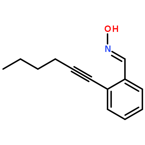 Benzaldehyde, 2-(1-hexynyl)-, oxime