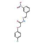 2-(4-Chlorophenoxy)-N'-(3-nitrobenzylidene)acetohydrazide