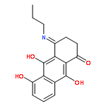 1(2H)-Anthracenone, 3,4-dihydro-5,9,10-trihydroxy-4-(propylimino)-