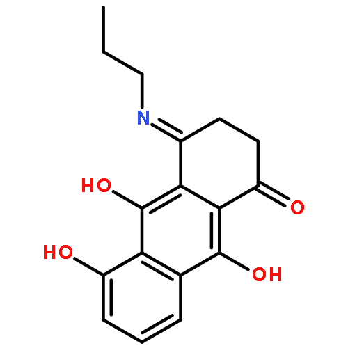 1(2H)-Anthracenone, 3,4-dihydro-5,9,10-trihydroxy-4-(propylimino)-