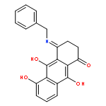 1(2H)-Anthracenone, 3,4-dihydro-5,9,10-trihydroxy-4-[(phenylmethyl)imino]-