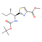 4-Thiazolecarboxylic acid,2-[(1S,2S)-1-[[(1,1-dimethylethoxy)carbonyl]amino]-2-methylbutyl]-,methyl ester