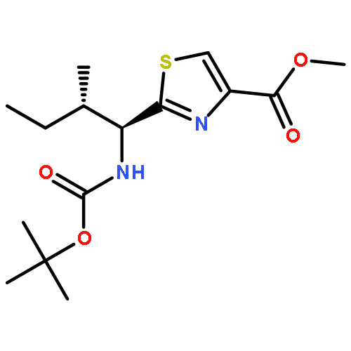 4-Thiazolecarboxylic acid,2-[(1S,2S)-1-[[(1,1-dimethylethoxy)carbonyl]amino]-2-methylbutyl]-,methyl ester