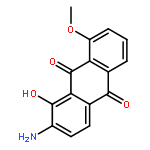 9,10-Anthracenedione, 2-amino-1-hydroxy-8-methoxy-