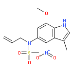 Methanesulfonamide, N-(7-methoxy-3-methyl-4-nitro-1H-indol-5-yl)-N-2-propenyl-