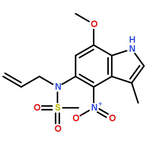 Methanesulfonamide, N-(7-methoxy-3-methyl-4-nitro-1H-indol-5-yl)-N-2-propenyl-