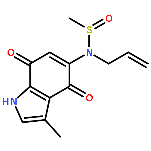 Methanesulfinamide, N-(4,7-dihydro-3-methyl-4,7-dioxo-1H-indol-5-yl)-N-2-propenyl-