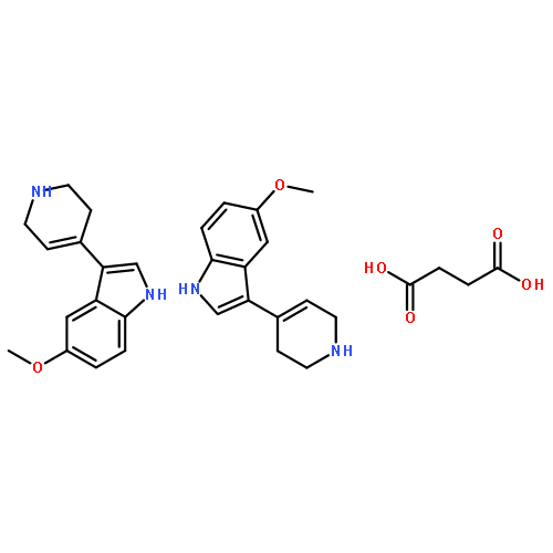 5-METHOXY-3-(1,2,5,6-TETRAHYDRO-4-PYRIDINYL)-1H-INDOLE HEMISUCCINATE