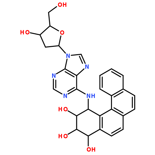 Adenosine,2'-deoxy-N-[(1R,2S,3R,4S)-1,2,3,4-tetrahydro-2,3,4-trihydroxybenzo[c]phenanthren-1-yl]-(9CI)