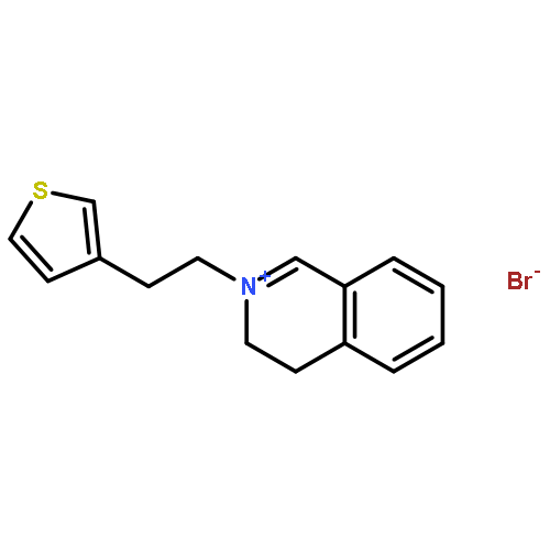 Isoquinolinium, 3,4-dihydro-2-[2-(3-thienyl)ethyl]-, bromide