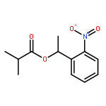Propanoic acid, 2-methyl-, 1-(2-nitrophenyl)ethyl ester