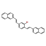 Naphthalene, 2,2'-[(2-bromo-1,4-phenylene)di-2,1-ethenediyl]bis-