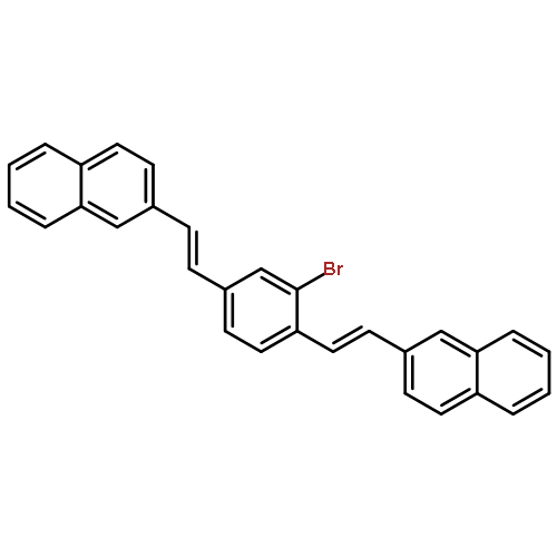 Naphthalene, 2,2'-[(2-bromo-1,4-phenylene)di-2,1-ethenediyl]bis-