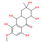 1,4,5,6,7,9-hexahydroxy-2-methoxy-7-methyl-5,6,8,8a,9,10a-hexahydroanthracen-10-one