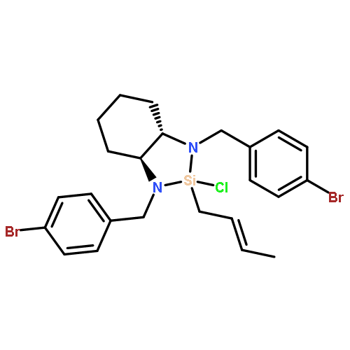 (3AS,7AS)-1,3-BIS[(4-BROMOPHENYL)METHYL]-2-[(E)-BUT-2-ENYL]-2-CHLORO-3A,4,5,6,7,7A-HEXAHYDROBENZO[D][1,3,2]DIAZASILOLE