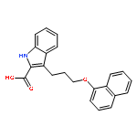 3-(3-(Naphthalen-1-yloxy)propyl)-1H-indole-2-carboxylic acid