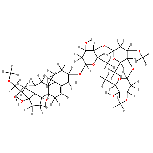 (3beta,14beta,17beta,20S)-3,14,17,20-tetrahydroxy-21-methoxypregn-5-ene-3-O-beta-oleandropyranosyl-(1->4)-O-beta-cymaropyranosyl-(1->4)-O-beta-digitoxopyranoside