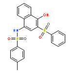 Benzenesulfonamide, N-[4-hydroxy-3-(phenylsulfonyl)-1-naphthalenyl]-4-methyl-